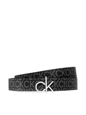 Calvin Klein Calvin Klein Damengürtel Re-Lock Logo Belt 30mm Mono K60K609001 Schwarz
