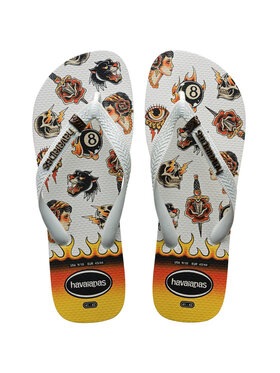 Havaianas Havaianas Japonki HAVAIANAS Infradito Uomo Hav. Top Tribo 4144505.0198 Bianco Biały