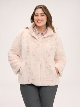Fiorella Rubino Fiorella Rubino Płaszcz zimowy F054T001607N006 Różowy Regular Fit