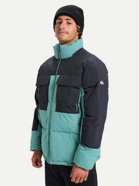 Quiksilver Quiksilver Μπουφάν χειμωνιάτικο Stay Puff EQYJK04179 Τυρκουάζ Regular Fit