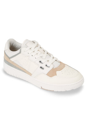 Tommy Hilfiger Tommy Hilfiger Snīkeri Th Basket Better Ii Lth Mix FM0FM04794 Bēšs