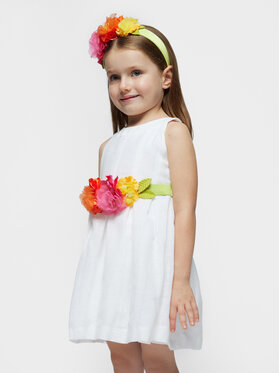 Mayoral Mayoral Rochie elegantă 3959 Alb Regular Fit