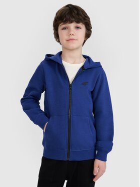 4F 4F Mikina 4FJWSS25TSWSM1714-36S Modrá Regular Fit