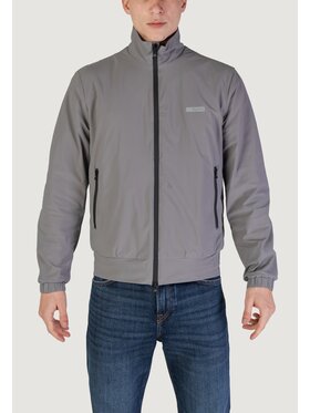 RefrigiWear RefrigiWear Kurtka skórzana NY1001F01700 Szary Regular Fit