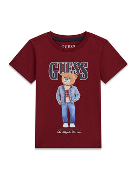 Guess Guess Футболка N6RI05 K8HM4 Бордовий Regular Fit