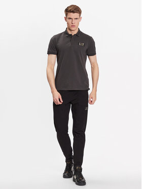 EA7 Emporio Armani Polo 3RPF01 PJ5AZ 1997 Siva Regular Fit