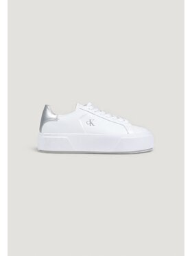 Calvin Klein Calvin Klein Снікерcи Flatform Lace Up Lth Met YW0YW01929 Білий