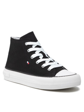 Tommy Hilfiger Tommy Hilfiger Tenisice High Top Lace-Up Sneaker T3A4-32119-0890 S Crna