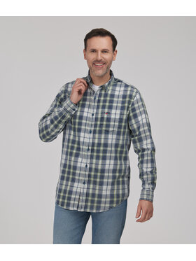 Lee Cooper Lee Cooper Koszula jeansowa WILL Zielony Regular Fit