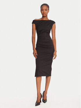 Rinascimento Rinascimento Rochie cocktail CFC0125334003 Negru Slim Fit