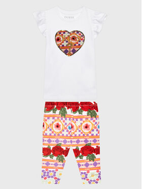 Guess Guess Komplet t-shirt i spodnie K3GG00 K6YW3 Kolorowy Regular Fit
