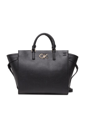 Calvin Klein Calvin Klein Handtasche Re-Lock Drawstring Tote Bag Pbl K60K609402 Schwarz
