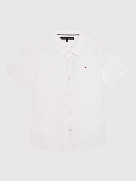 Tommy Hilfiger Tommy Hilfiger Camicia Oxford KB0KB07462 D Bianco Regular Fit
