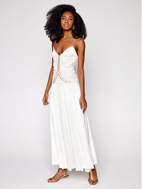 IXIAH IXIAH Официална рокля IX22-80509 Бял Regular Fit