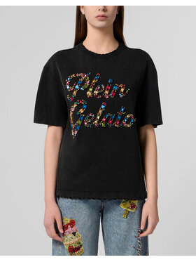 PHILIPP PLEIN PHILIPP PLEIN T-Shirt 30535 Černá Over Fit