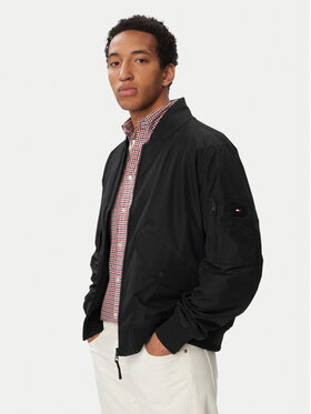Tommy Hilfiger Tommy Hilfiger Bomber jakna Packable Bomber MW0MW43462 Črna Regular Fit