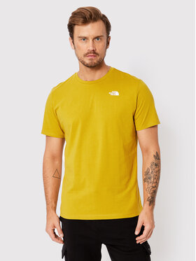 The North Face The North Face T-Shirt Foundation Left Cheest Logo NF0A55AX Gelb Regular Fit