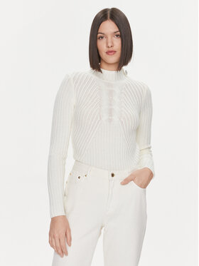 Liu Jo Liu Jo Pullover MF3223 MA95M Écru Slim Fit
