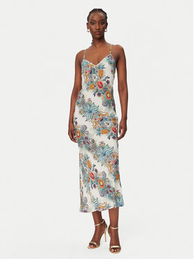 Just Cavalli Just Cavalli Letné šaty 80PAO925 NS837 Modrá Slim Fit