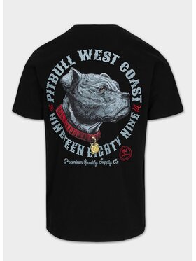 PITBULL PITBULL T-Shirt STRENGTH & RESPECT Czarny Regular Fit