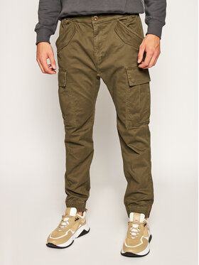 Alpha Industries Alpha Industries Jogger nohavice Airman 188201 Zelená Tapered Fit