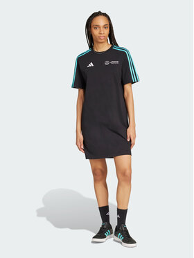 adidas adidas Sukienka codzienna AMG Petronas Formula One Team DNA Tee Czarny Loose Fit