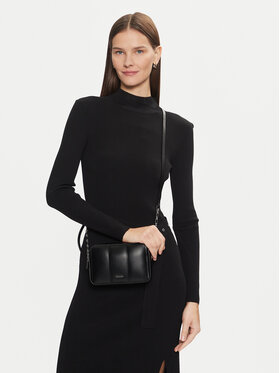 Calvin Klein Calvin Klein Geantă Line Quilt Camera Bag K60K613076 Negru