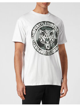 Plein Sport Plein Sport T-Shirt 13039 Biały Regular Fit