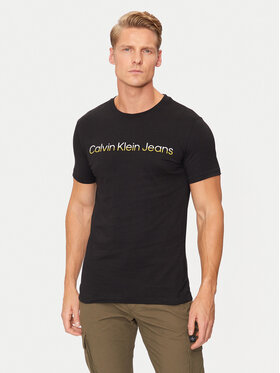 Calvin Klein Jeans Calvin Klein Jeans T-Shirt Two Tone Institutional J30J325676 Μαύρο Regular Fit