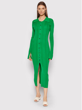 Remain Remain Плетена рокля Alzira RM1052 Зелен Slim Fit