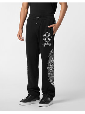 PHILIPP PLEIN PHILIPP PLEIN Teplákové kalhoty 25987 Černá Jogger Fit