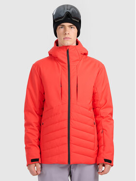 4F 4F Kurtka narciarska SKIWEAR Czerwony Regular Fit