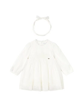 Mayoral Mayoral Elegáns ruha 2902 Ekru Regular Fit