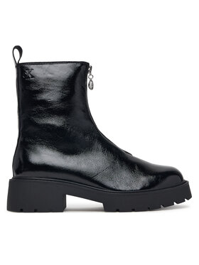 Calvin Klein Calvin Klein Stiefeletten Chunky Zip Boot Shiny Lth HW0HW03200 Schwarz