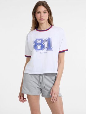 Guess Jeans Guess Jeans T-Shirt 176643 Biały Classic Fit