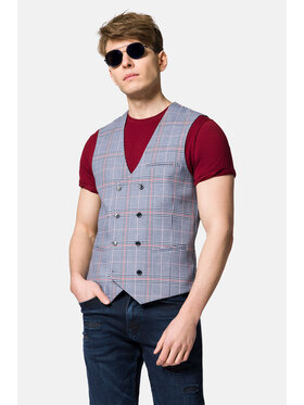 Lancerto Lancerto Kamizelka Morella KA131123000007 Szary Slim Fit