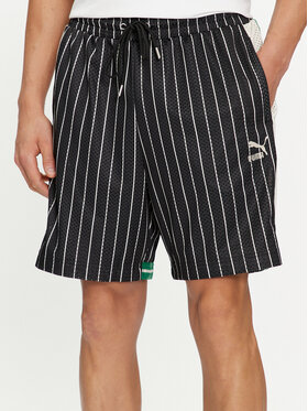 Puma Puma Pantaloni scurți sport T7 For The Fanbase 624394 Negru Relaxed Fit