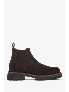 Estro Estro Kotníková obuv s elastickým prvkem ER00116758 Hnědá