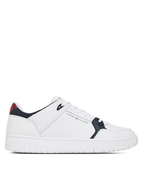 Tommy Hilfiger Tommy Hilfiger Снікерcи Th Basket Core Lite Lth Mix FM0FM05518 Білий