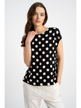 CLICK CLICK Blúzka 10-6756 Čierna Loose Fit