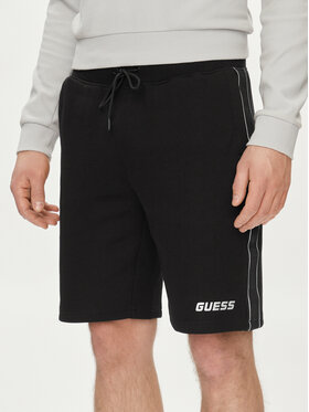 Guess Guess Szorty materiałowe Mickey Z4RD04 KB3P2 Czarny Regular Fit