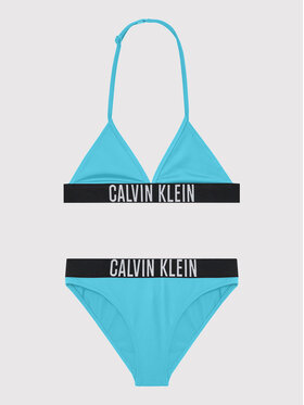Calvin Klein Swimwear Calvin Klein Swimwear Strój kąpielowy Triangle KY0KY00009 Niebieski