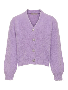 Kids ONLY Kids ONLY Kardiganas 15306451 Violetinė Regular Fit