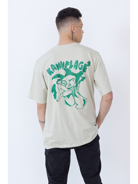 Kamuflage Kamuflage T-Shirt Puff Puff Pass Beżowy Relaxed Fit