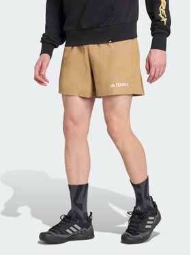adidas adidas Szorty sportowe Terrex Multi Brązowy Regular Fit