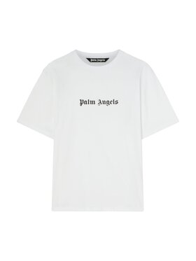 Palm Angels Palm Angels T-Shirt pmaa089f23jer0020110 Biały Regular Fit