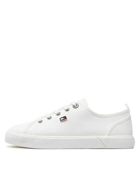 Tommy Hilfiger Tenis Superge Vulc Canvas Sneaker FW0FW08063 Bela