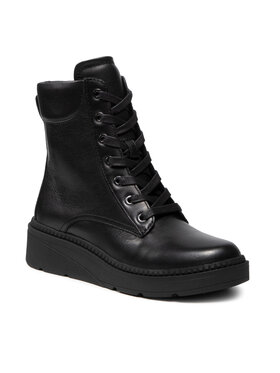 Geox Geox Šnurovacia obuv D Nahala C D16QLC 00085 C9999 Čierna