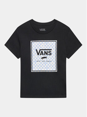 Vans Vans Marškinėliai Box Fill Floral Crew VN00078E Juoda Regular Fit