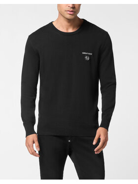 PHILIPP PLEIN PHILIPP PLEIN Svetr 26019 Černá Regular Fit